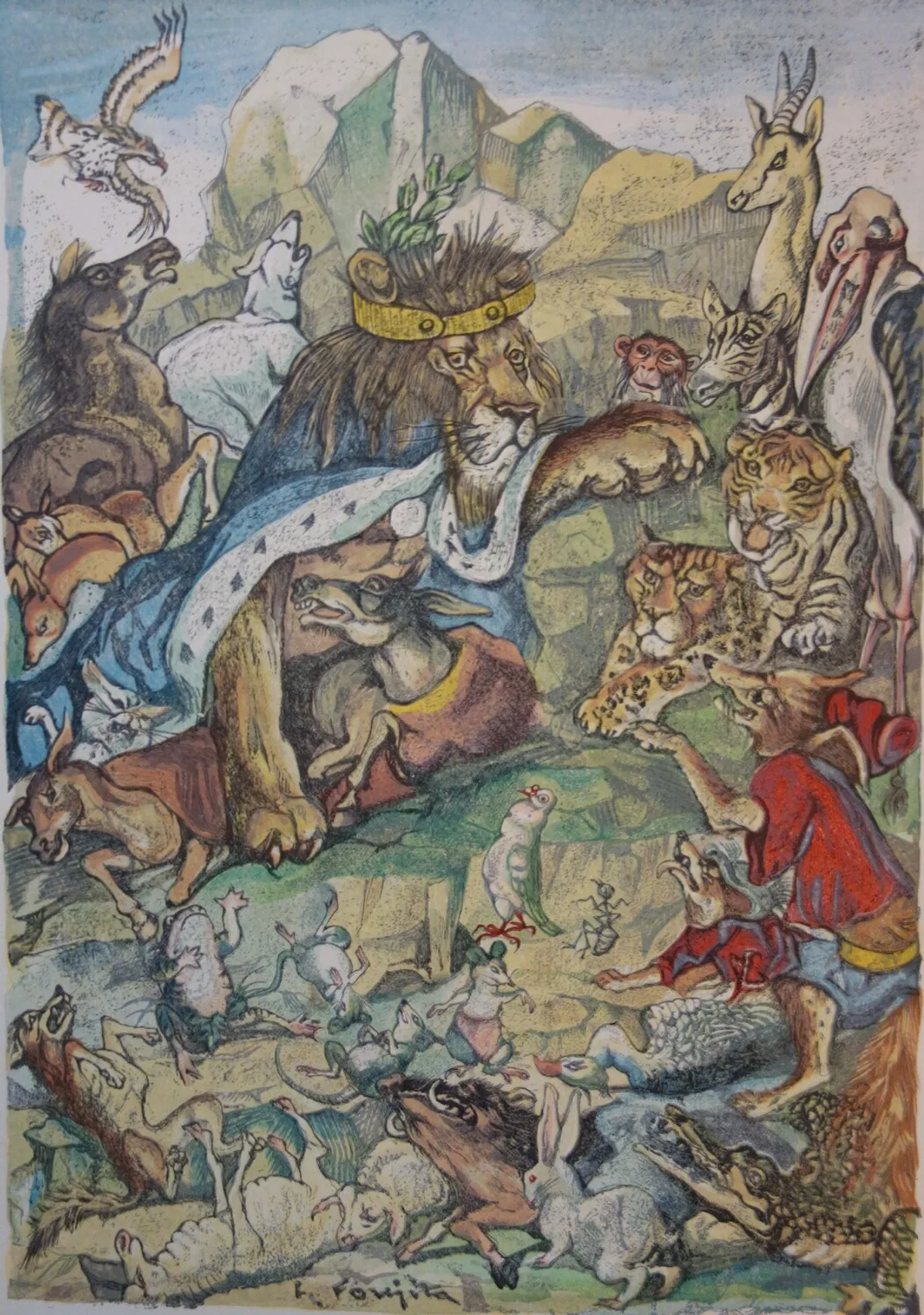 les animaux malades de la peste Léonard Tsuguharu Foujita 1961